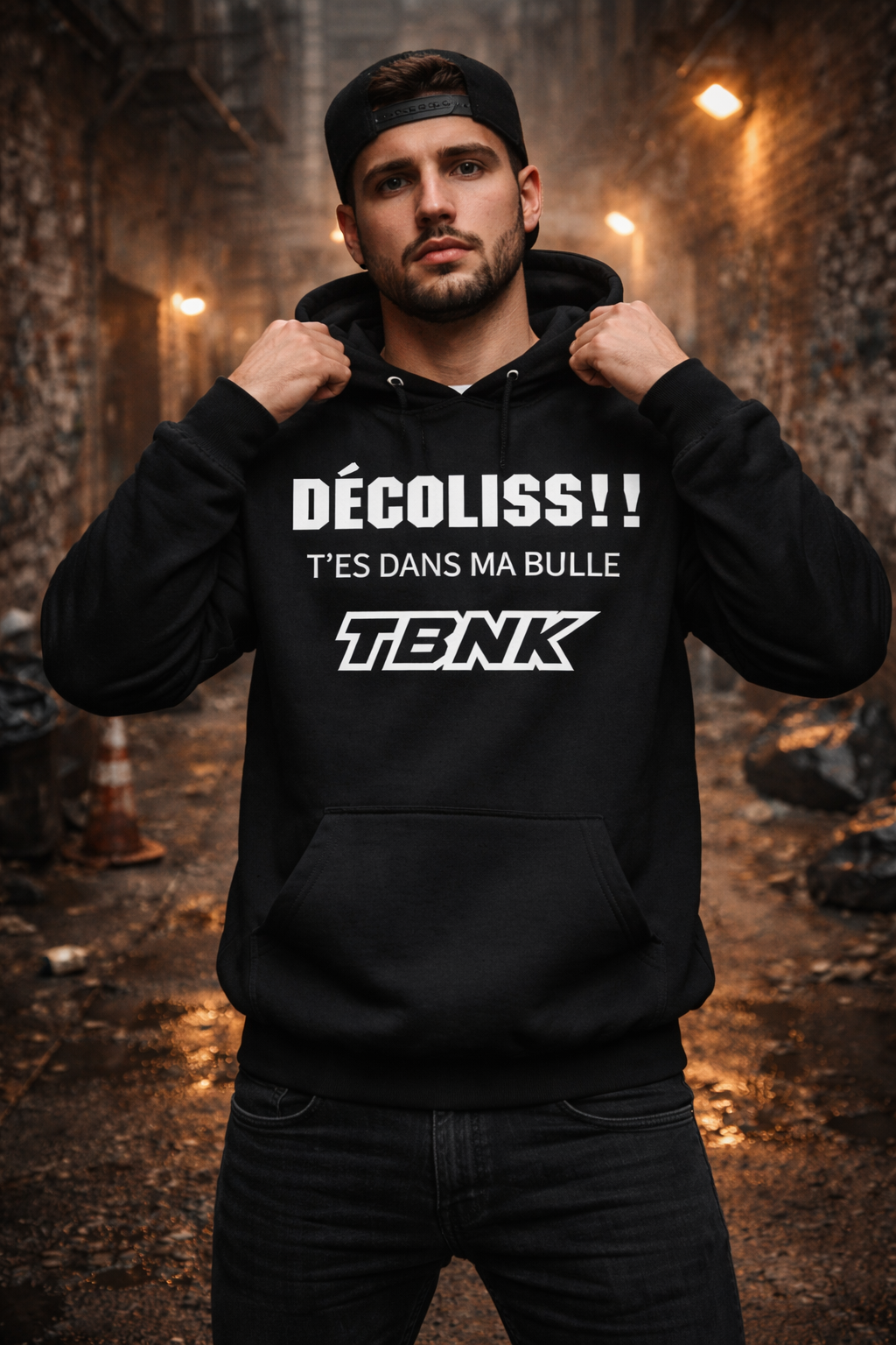 Hoodie DÉCOLISS!! T’ES DANS MA BULLE (AU DEVANT)