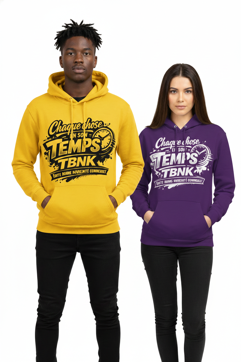 Hoodie Chaque chose en son temps TBNK