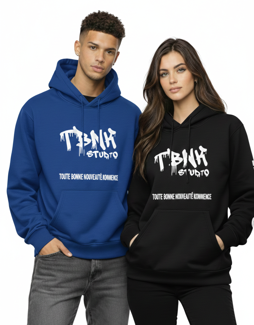 Hoodie Toute Bonne Nouveauté Kommence!