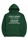 Hoodie J'écoute la musique que j'veux – TBNK vêtement musique Québec