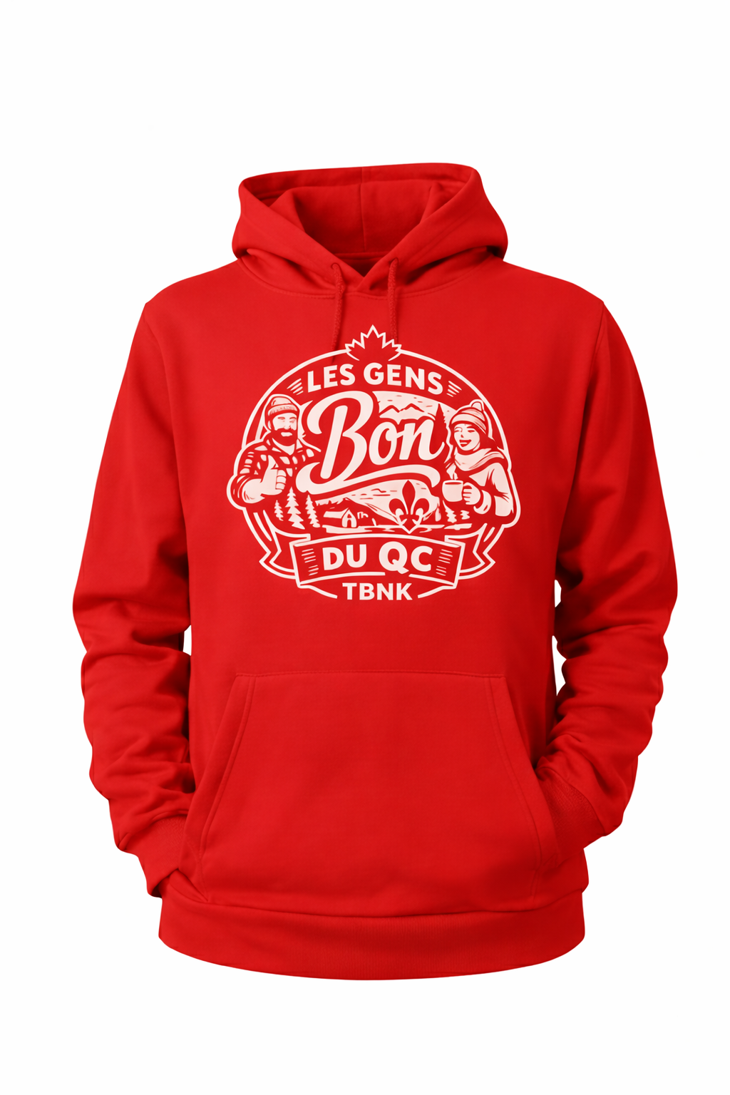 Hoodie Les gens bon du QC – TBNK fierté québécoise musique
