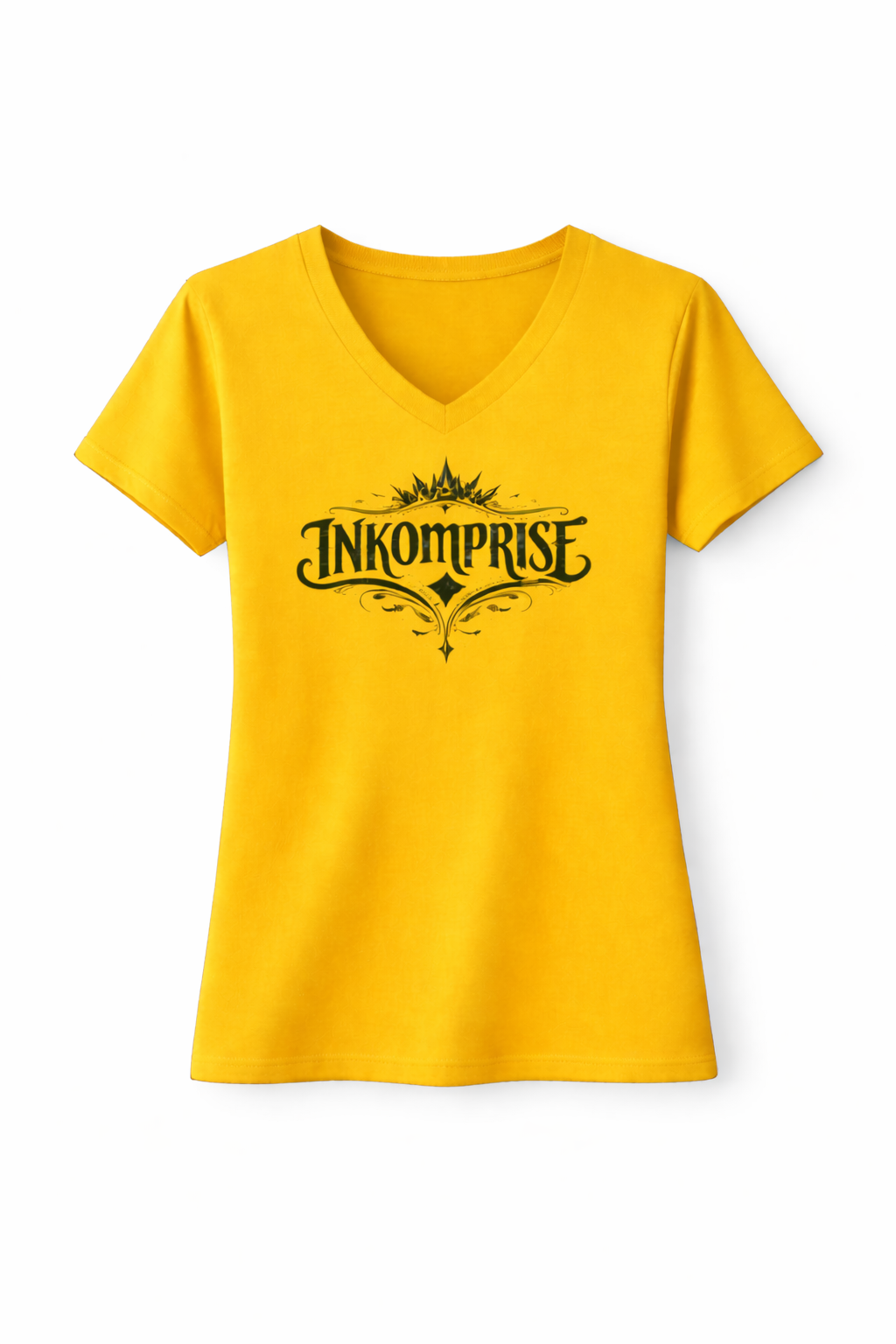 T-Shirt Col en V Édition INKOMPRISE