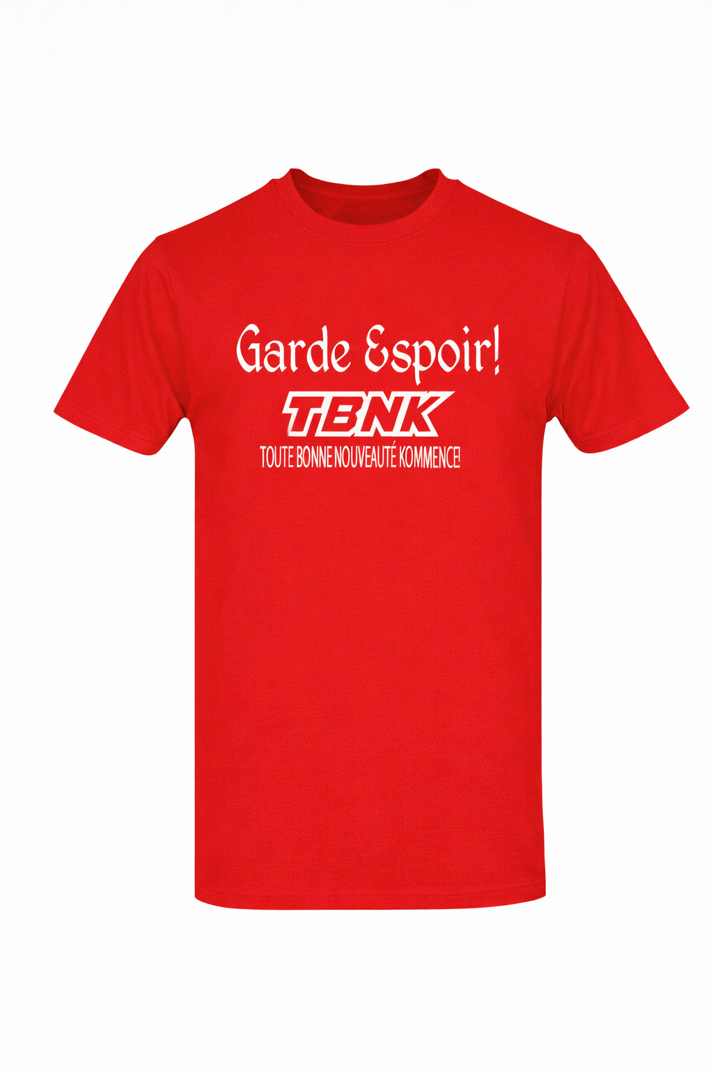 T-shirt Garde Espoir – TBNK vêtement motivant musique Québec