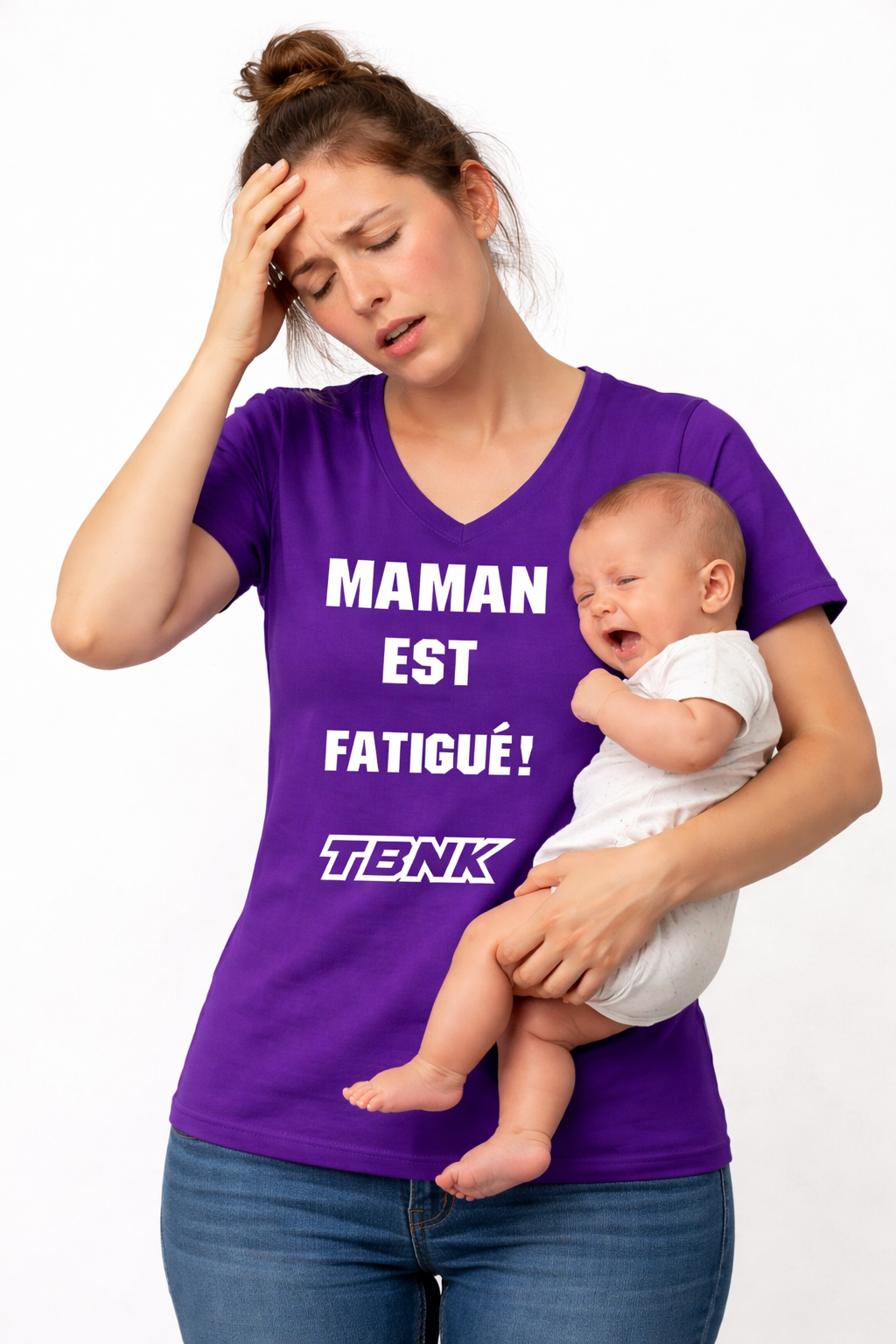 T-shirt Maman est fatiguée – TBNK cadeau fête des mères Québec