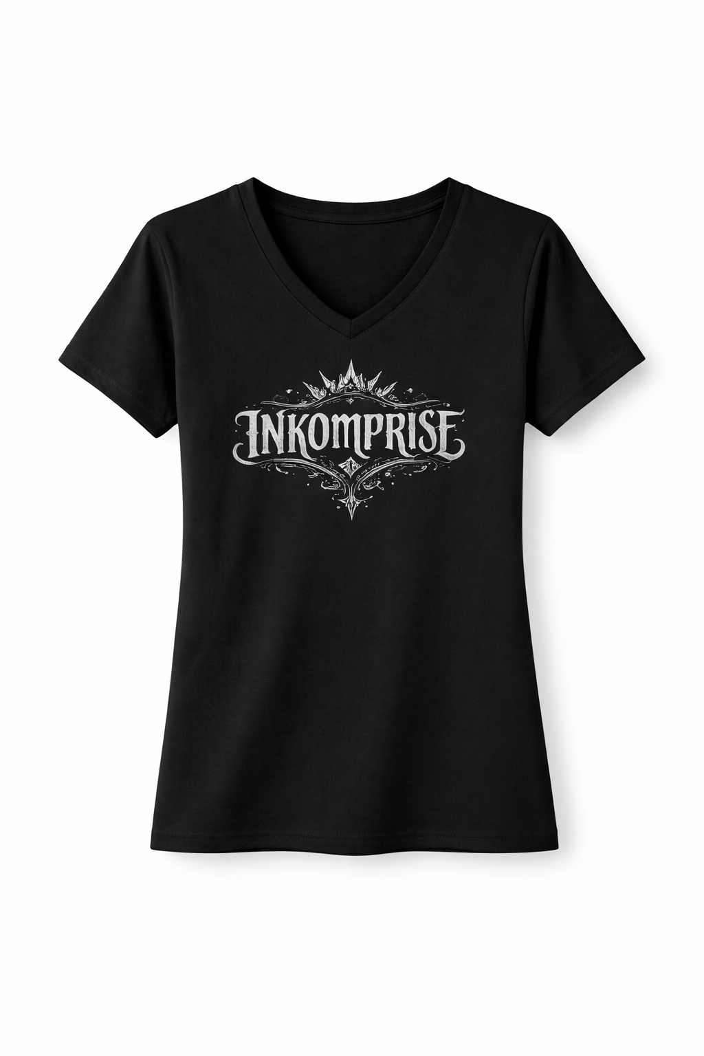 T-shirt col en V Édition INKOMPRISE – TBNK mode musique Québec