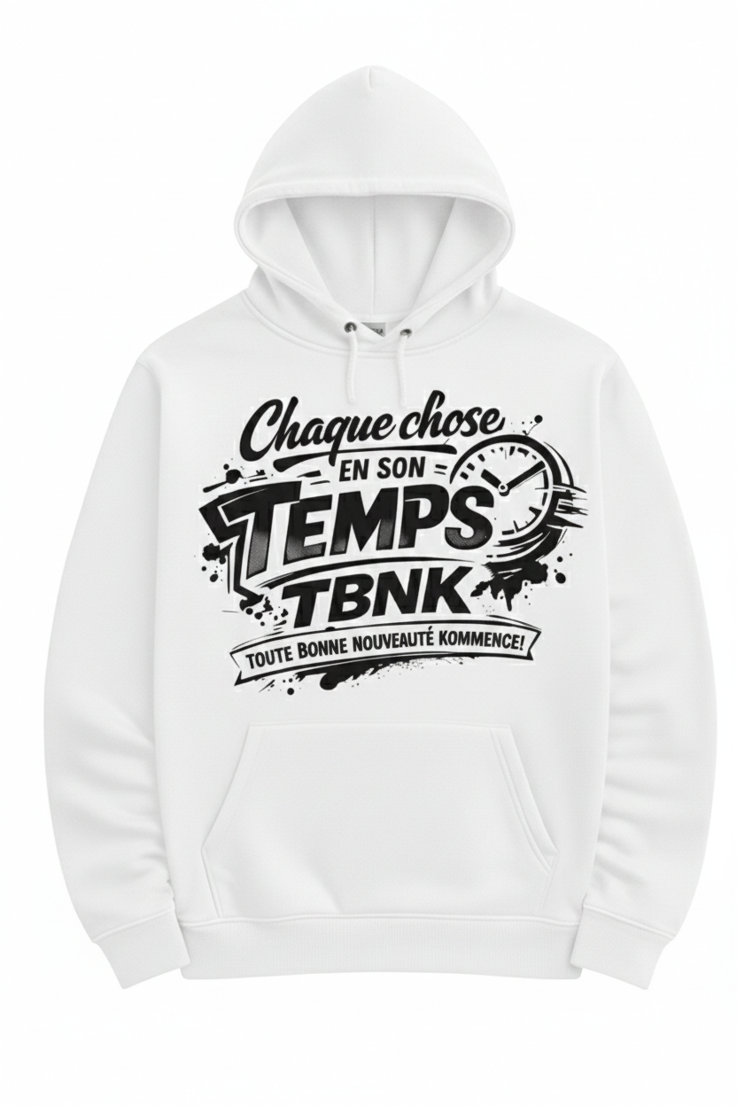 Hoodie Chaque chose en son temps TBNK