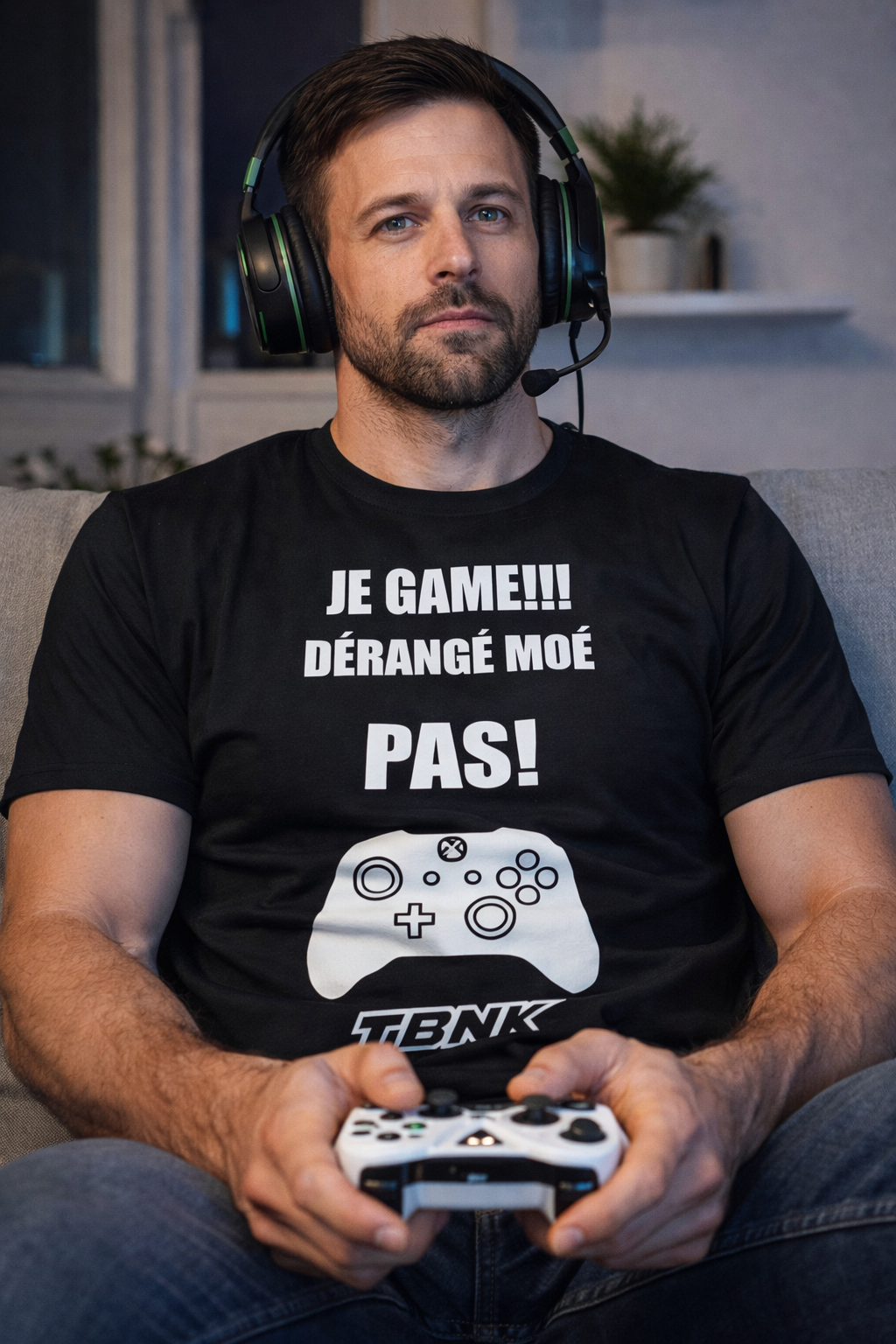 T-Shirt JE GAME DÉRANGÉ MOÉ PAS TBNK!