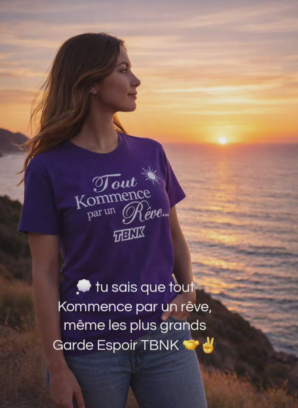 T-Shirt Tout Kommence par un Rêve TBNK