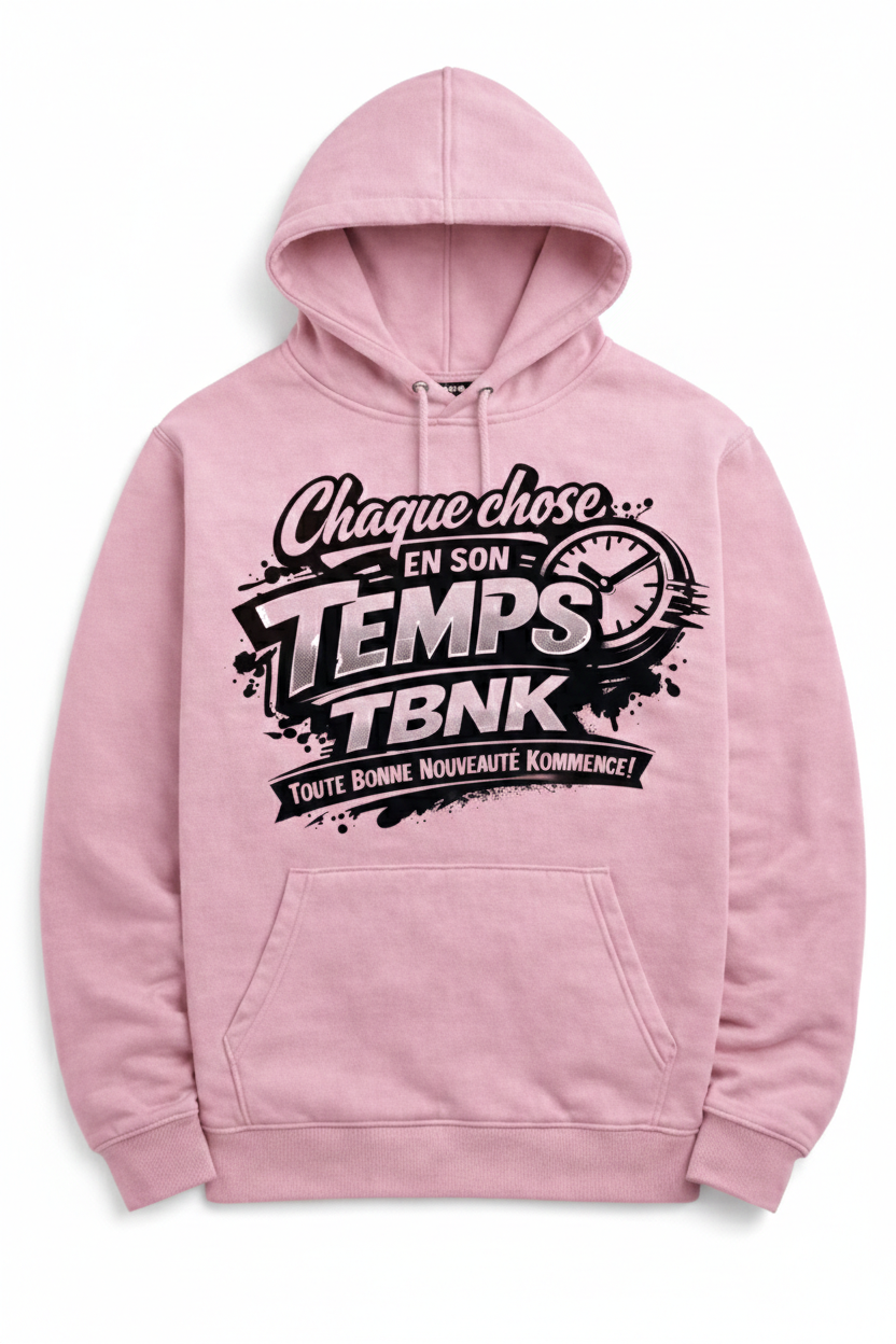 Hoodie Chaque chose en son temps TBNK
