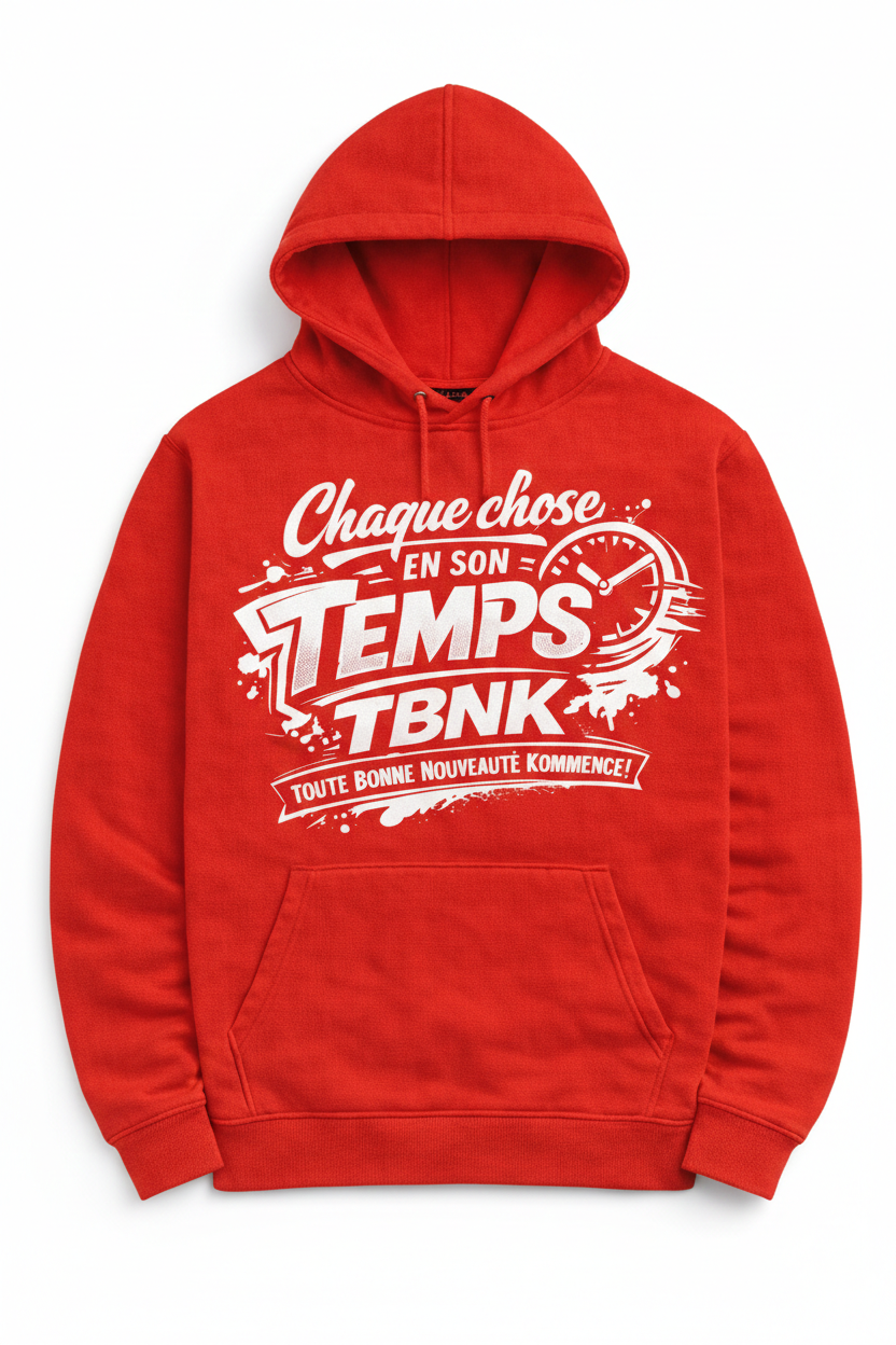 Hoodies Chaque chose en son temps TBNK
